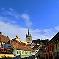 A part of the old town of Sighișoara, Mureș County