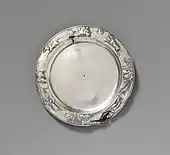 Roman plate; 1st–2nd century AD; height: 0.1 cm, diameter: 12.7 cm; Metropolitan Museum of Art