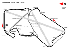 Track layout of the Silverstone Circuit