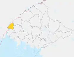 Sinŭiju location within North Pyongan Province