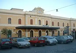 View of the station building