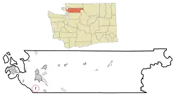 Location of Conway, Washington