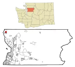Location of Northwest Stanwood, Washington