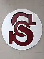 Sokol symbol at the entrance to Sokol Baltimore.