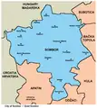 Map of Sombor municipality