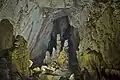 Large stalagmites in the passage of Hang Sơn Đoòng in Vietnam: The tallest has been measured at 70&nbsp;m (230&nbsp;ft) in height.