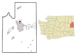 Location of Country Homes, Washington