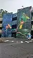 Springwood railway station carpark west end mural 2024