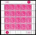 A sheet of Stamps for St. Christopher, 1884.