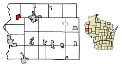 Location of Somersetin St. Croix County, Wisconsin