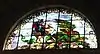 South lunette stained-glass window of St. George slaying the dragon, (1883–84) by Forrest and Sons of Liverpool