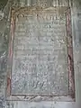 18th-century painting of the Lord's Prayer, on the north side of the chancel of St Mary's Church, Mundon, Essex.
