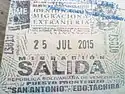 Exit stamp