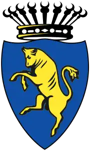Bull in the coat of arms of Turin, Italy