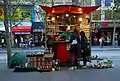 A street stall on Swanston Street, May 2013