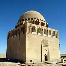 Mausoleum of Sultan Ahmad Sanjar (c. 1127) in Merv (in present-day Turkmenistan)