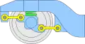 Train Suspension using Watt's linkage.