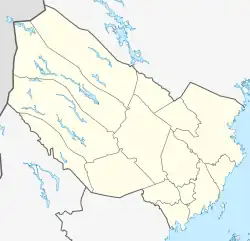 Location map of Västerbotten County in Sweden