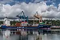 Container ship at Tivoli