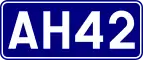 Asian Highway 42 shield