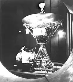 Pioneer 10 tested in a space simulation chamber  (January 1972)