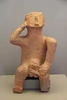 Figurine of the Karditsa Thinker, Thessaly, 4500-3300 BC