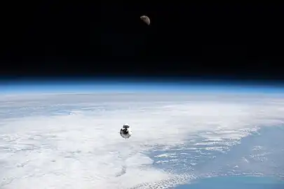 Ax-1 approaching the ISS