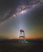 The Milky Way streaking across the skies above the Chilean Atacama Desert