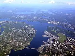 Aerial view of Lilla Värtan