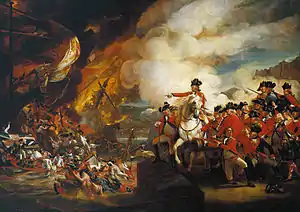The Defeat of the Floating Batteries at Gibraltar, September 1782, also known as The Siege and Relief of Gibraltar, was painted in 1783 by American artist John Singleton Copley. Guildhall Art Gallery