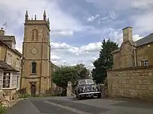 St Peter & St Paul Church, Blockley and the Riley RMA used for filming Father Brown