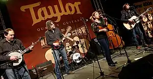 The SteelDrivers performing on the Taylor Guitars showroom stage, on January 22, 2015