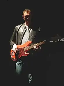 Palladino performing with the Who in 2008