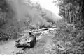 Type 95 Ha-Gō tanks belonging to the 3rd Company of the 14th Tank Regiment destroyed by Australian gunfire near Bakri.