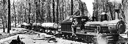 4-6-0 locomotive no.&nbsp;2 of the State Saw Mills (of Western Australia), similar to the WAGR G class, in the 1940s