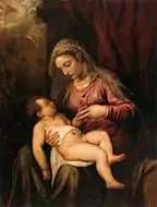 TitianVirgin and Child, 124 × 96&nbsp;cm