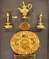The royal baptismal set. On display at the castle