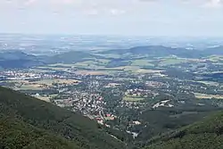 Trojanovice seen from Radhošť