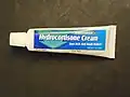 A tube of hydrocortisone cream, purchased over the counter