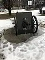 Type 41 75 mm mountain gun, a licensed copy of the German Krupp M1908, located at The Royal Canadian Regiment Museum in London, Ontario.