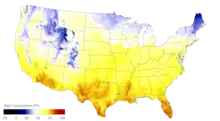 Above average temperatures across the United States in the 2011-12 winter