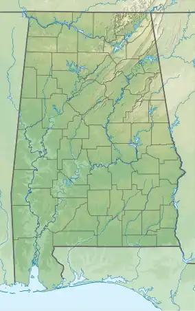 Cheaha Mountain is located in Alabama