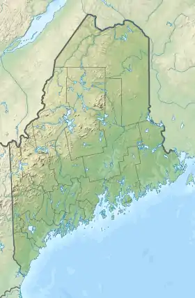 Location of Sebago Lake in Maine, USA.