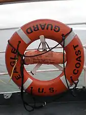 Commercial use lifebuoy aboard USCGC&nbsp;Eagle