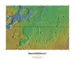Topographical map of Margaritifer Sinus quadrangle