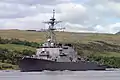 USS Arleigh Burke leaving HMNB Clyde on 6 June 2005