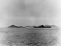 USS Los Angeles, USS&nbsp;Patoka and USS&nbsp;Lexington off Panama City, Panama, about 1931