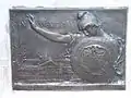 Memorial plaque by Charles Keck, USS Maine Memorial