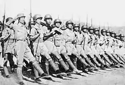 Chinese Expeditionary Force with American equipment in India