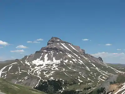 Uncompahgre Peak is the highest peak of the San Juan Mountains and the sixth highest peak of the Rocky Mountains.